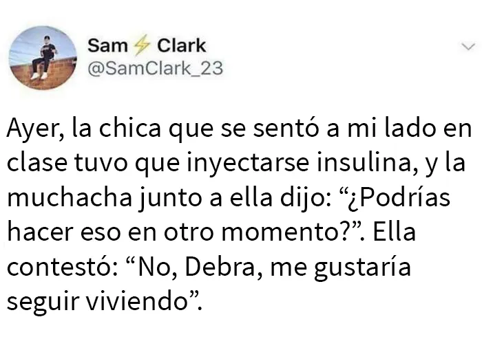 “Me gustaría vivir”