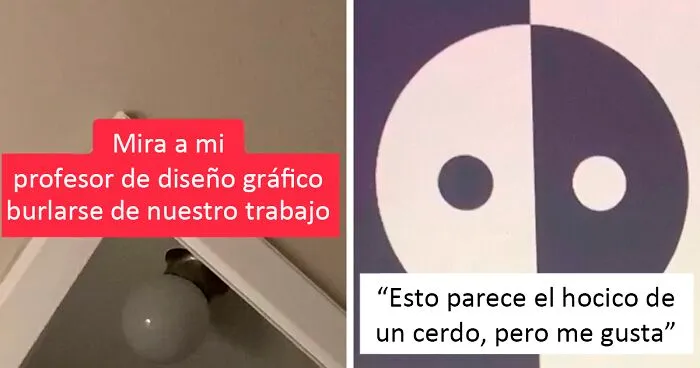 Este profesor de diseño gráfico se hace viral por burlarse con gracia de los trabajos de sus alumnos