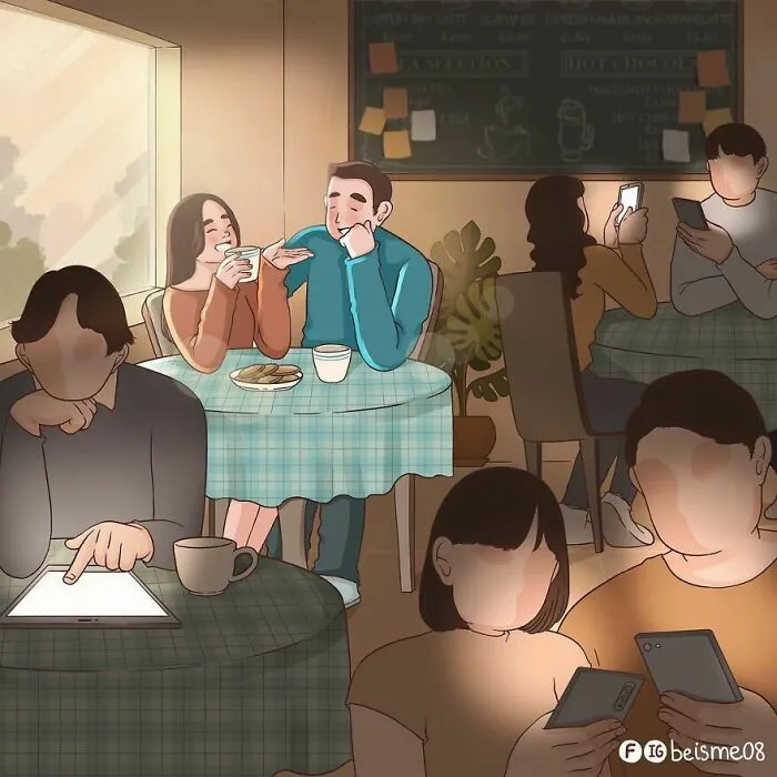 20 Encantadores cómics que muestran cómo es estar en una relación, por Luong Thuy