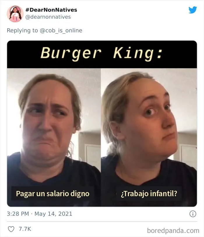 Burger King publica un cartel en el que pide a los padres de niños de 14 y 15 años que les dejen solicitar trabajo y la gente se indigna