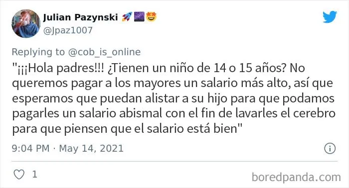 Burger King publica un cartel en el que pide a los padres de niños de 14 y 15 años que les dejen solicitar trabajo y la gente se indigna