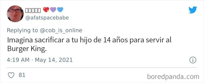 Burger King publica un cartel en el que pide a los padres de niños de 14 y 15 años que les dejen solicitar trabajo y la gente se indigna