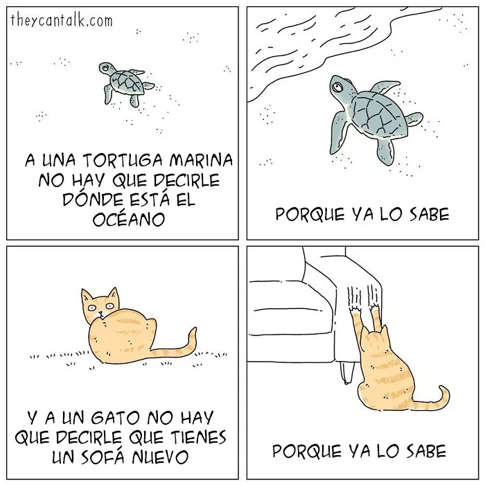 Este artista muestra lo que dirían los animales si pudieran hablar (15 Nuevos cómics)