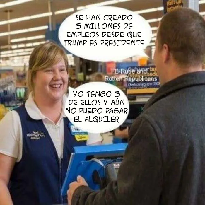 La economía está en auge. ¡Hay trabajo por todas partes!