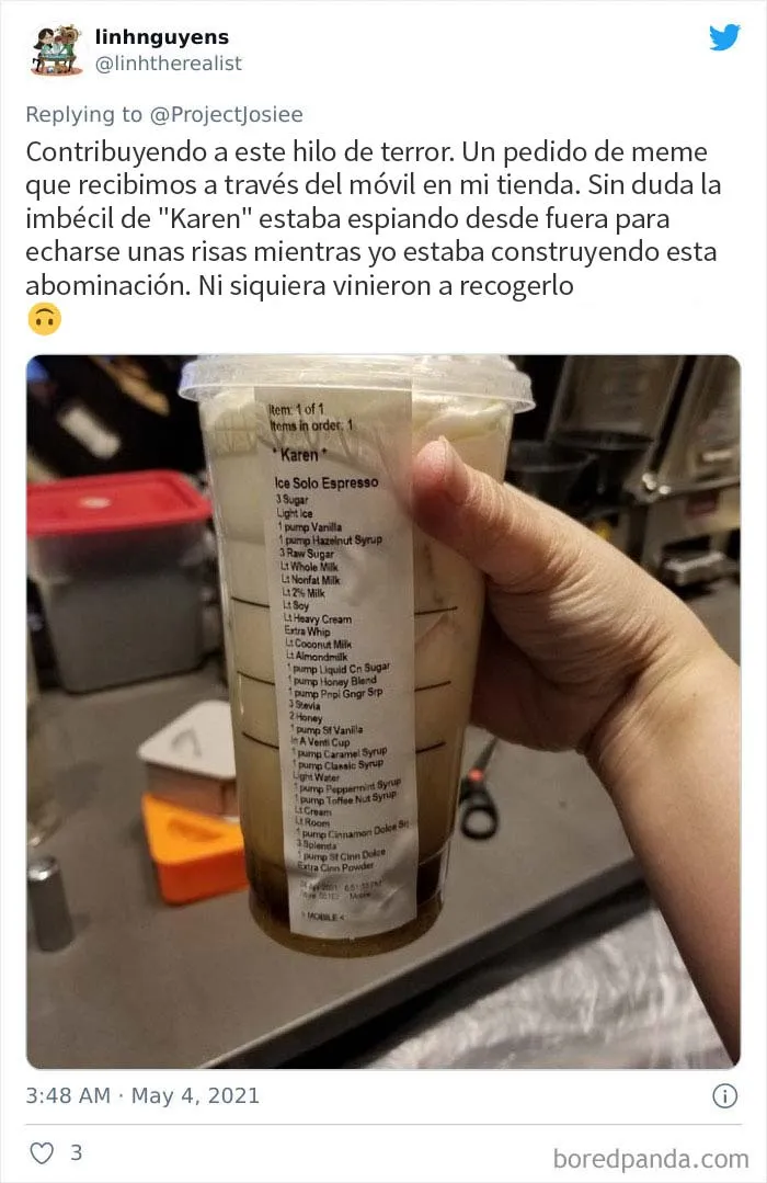 Estos baristas frustrados de Starbucks avergüenzan a los clientes idiotas que piden bebidas "muy extra" (20 fotos)