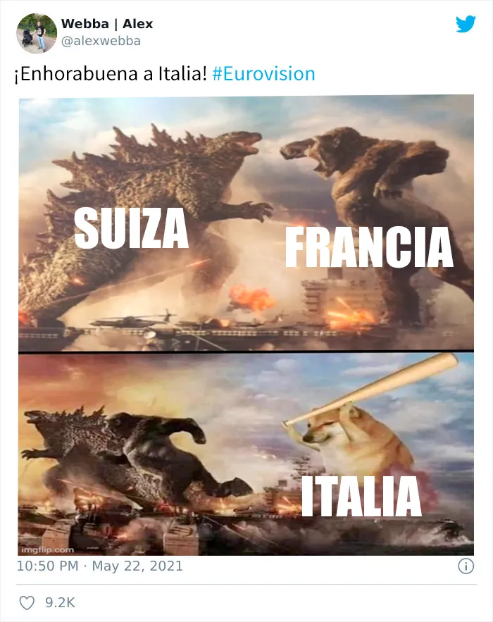 20 Memes y reacciones muy acertados que resumen perfectamente Eurovisión 2021