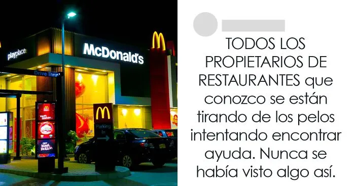 Algunos restaurantes de EE.UU. tienen dificultades para encontrar nuevos empleados, y la gente expone los motivos