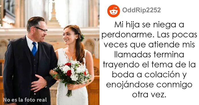 Este padre llevó a su hijastra al altar y se perdió la boda de su hija, y ahora ella no le habla