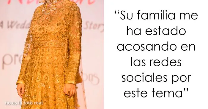 Esta novia se enfadó porque la prima adolescente de su novio iba a asistir a la boda con un vestido tradicional hindú