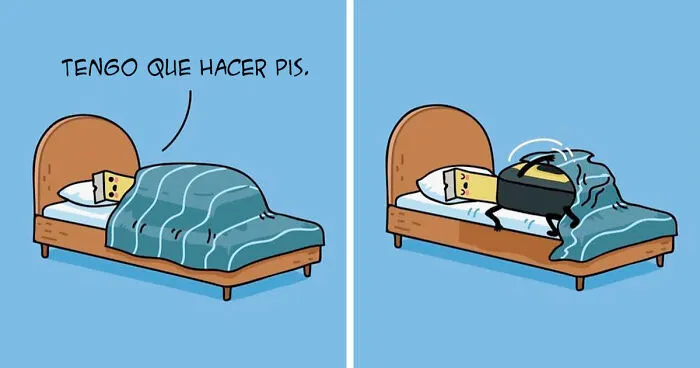 15 Adorables cómics que abordan las situaciones cotidianas de forma inesperada