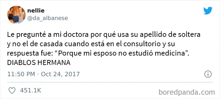 No está equivocada