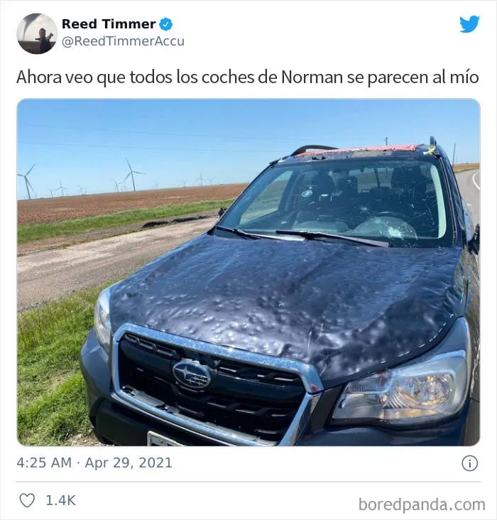 El granizo "gorila" golpeó Texas y Oklahoma anoche, y así es como se vio (30 fotos)