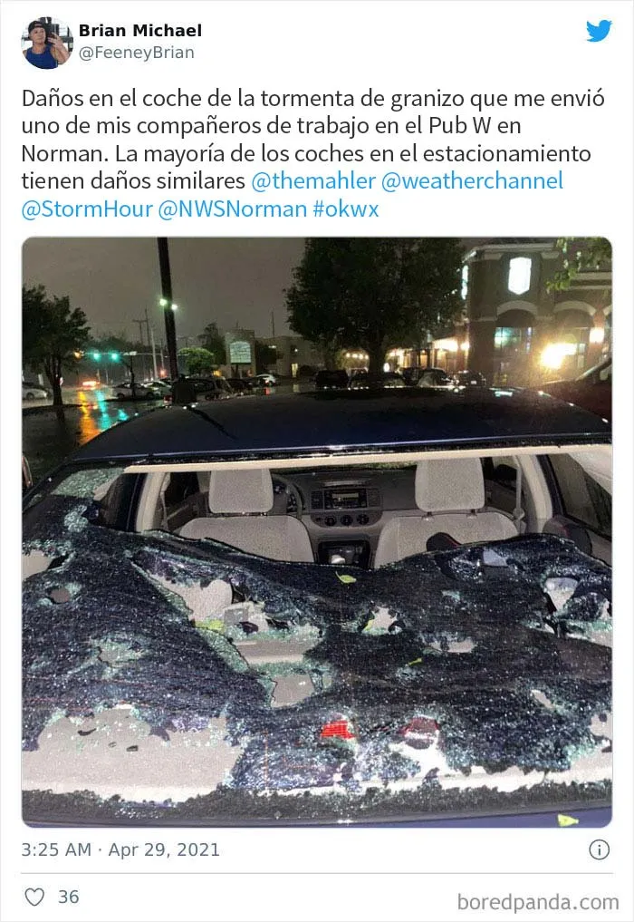 El granizo "gorila" golpeó Texas y Oklahoma anoche, y así es como se vio (30 fotos)