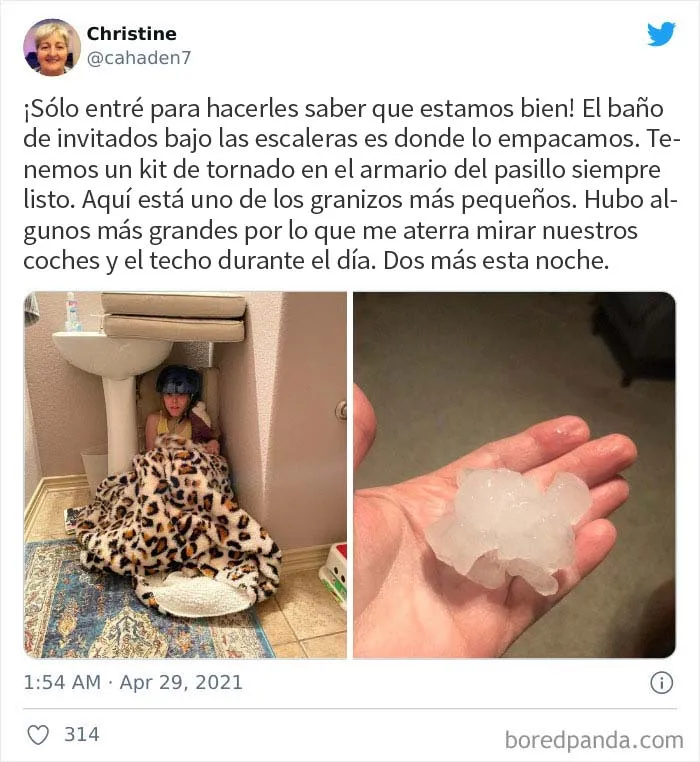 El granizo "gorila" golpeó Texas y Oklahoma anoche, y así es como se vio (30 fotos)