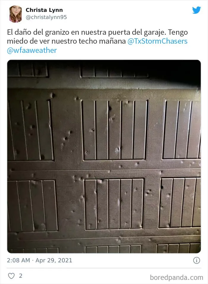 El granizo "gorila" golpeó Texas y Oklahoma anoche, y así es como se vio (30 fotos)
