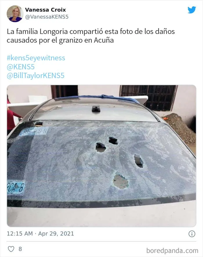 El granizo "gorila" golpeó Texas y Oklahoma anoche, y así es como se vio (30 fotos)