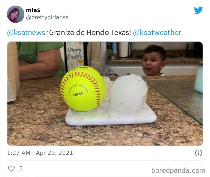 El granizo "gorila" golpeó Texas y Oklahoma anoche, y así es como se vio (30 fotos)