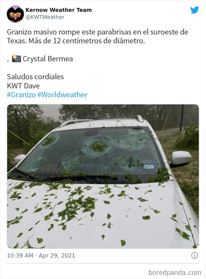 El granizo "gorila" golpeó Texas y Oklahoma anoche, y así es como se vio (30 fotos)