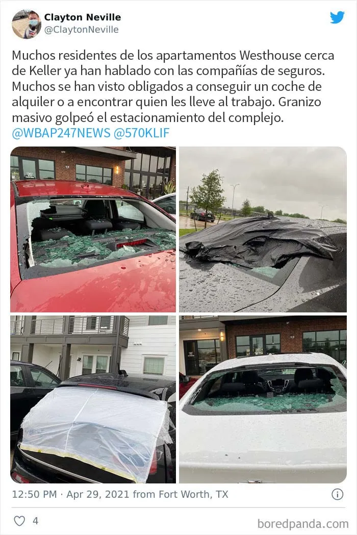 El granizo "gorila" golpeó Texas y Oklahoma anoche, y así es como se vio (30 fotos)