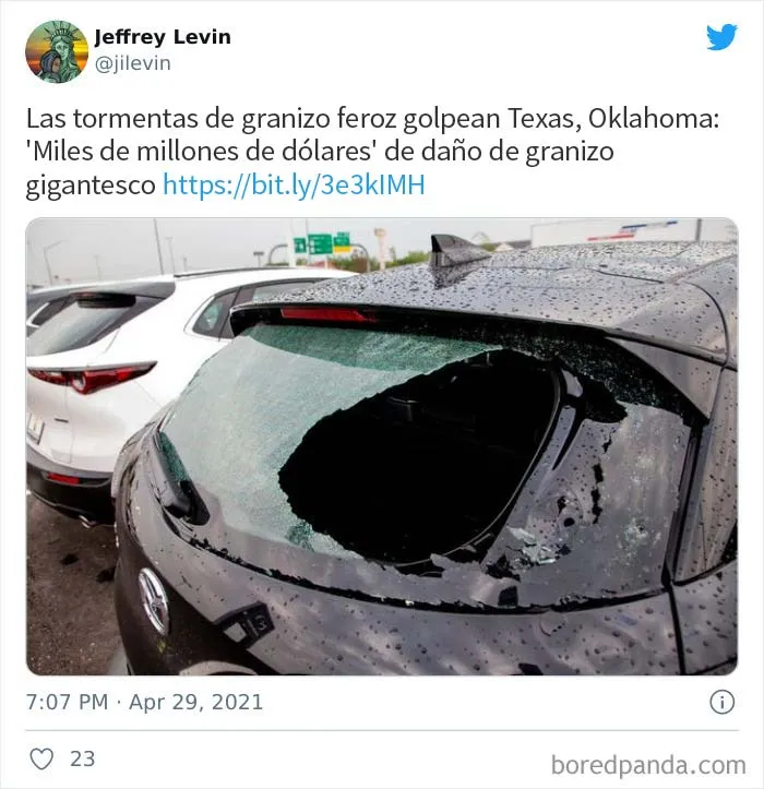 El granizo "gorila" golpeó Texas y Oklahoma anoche, y así es como se vio (30 fotos)