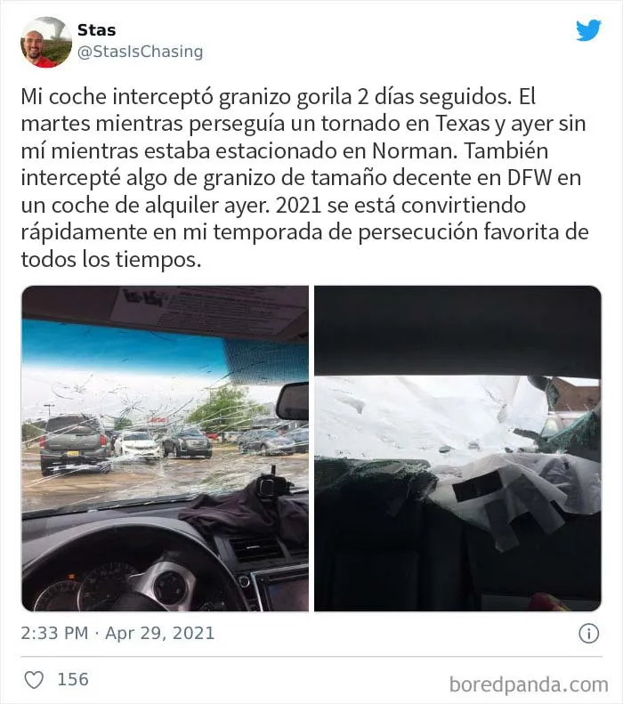 El granizo "gorila" golpeó Texas y Oklahoma anoche, y así es como se vio (30 fotos)