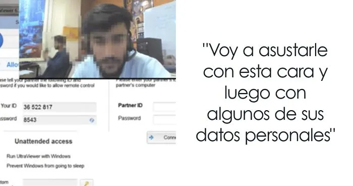 Este tipo muestra a un estafador la vista de su propia webcam en un vídeo viral que tiene casi 15 millones de visitas