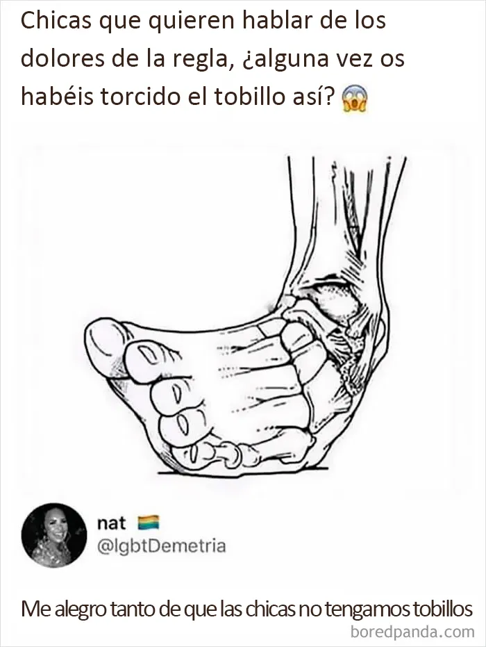 La chicas también tienen tobillos