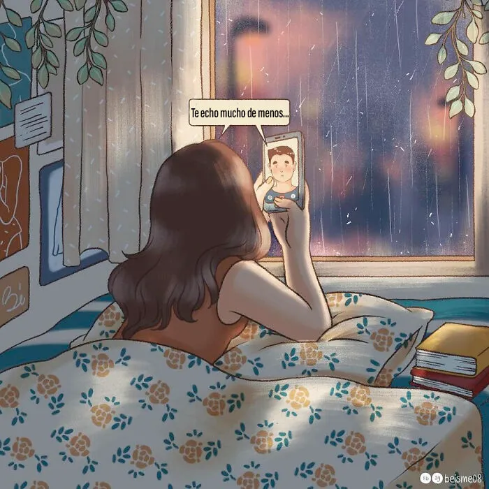 20 Encantadores cómics que muestran cómo es estar en una relación, por Luong Thuy