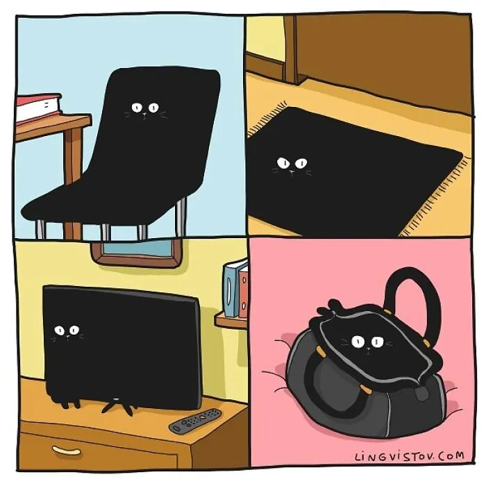 Esta artista ilustra los divertidos momentos de la vida de todo dueño de gatos (22 nuevas imágenes)