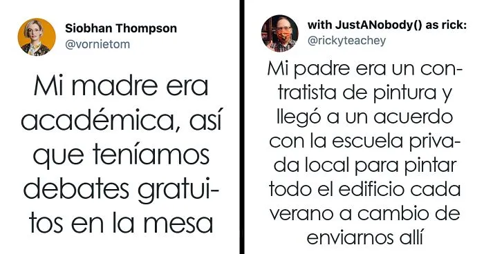 20 Respuestas geniales a "¿De qué ventajas disfrutaste de niño por el trabajo de tus padres?"