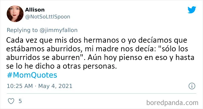 15 Personas comparten qué cosas divertidas han dicho sus madres en respuesta al reto de Jimmy Fallon