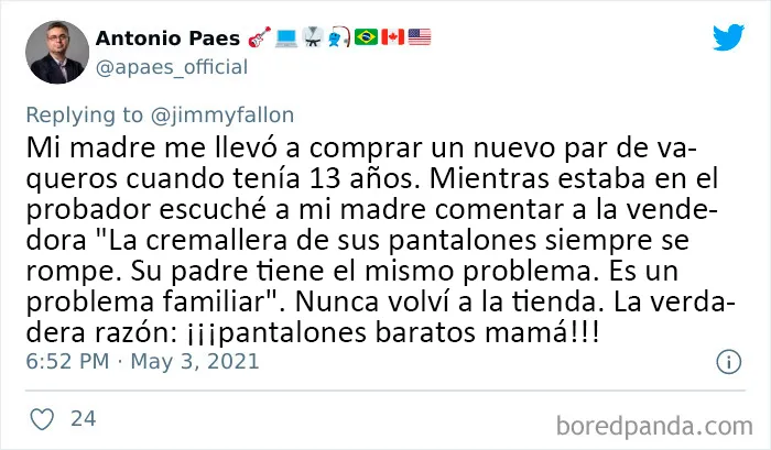 15 Personas comparten qué cosas divertidas han dicho sus madres en respuesta al reto de Jimmy Fallon