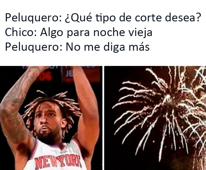 Pelo para una feliz Nochevieja