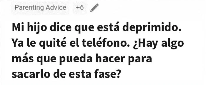 Déjenme solo castigar a mi hijo por estar deprimido en vez de tratar de solucionarlo