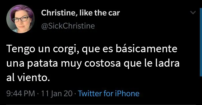 Una patata costosa que le ladra al viento