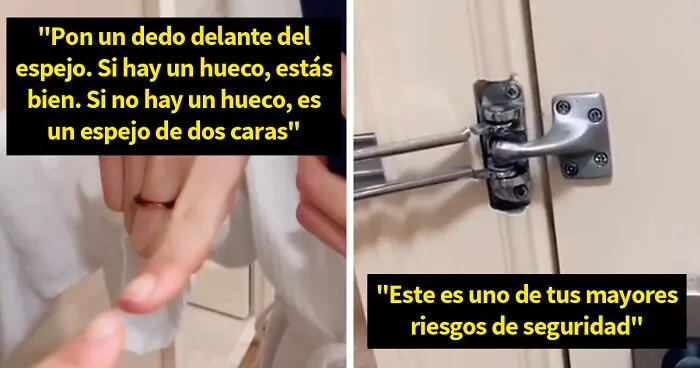 Esta mujer comparte detalles de las habitaciones de hotel en los que fijarse para saber si son seguras