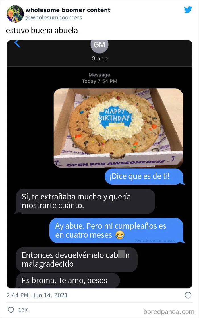 Esta cuenta comparte "contenido positivo de la generación boomer" (10 fotos)