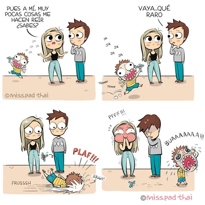 Esta artista retrata la vida con su novio en estos divertidos y atrevidos cómics (nuevas imágenes)