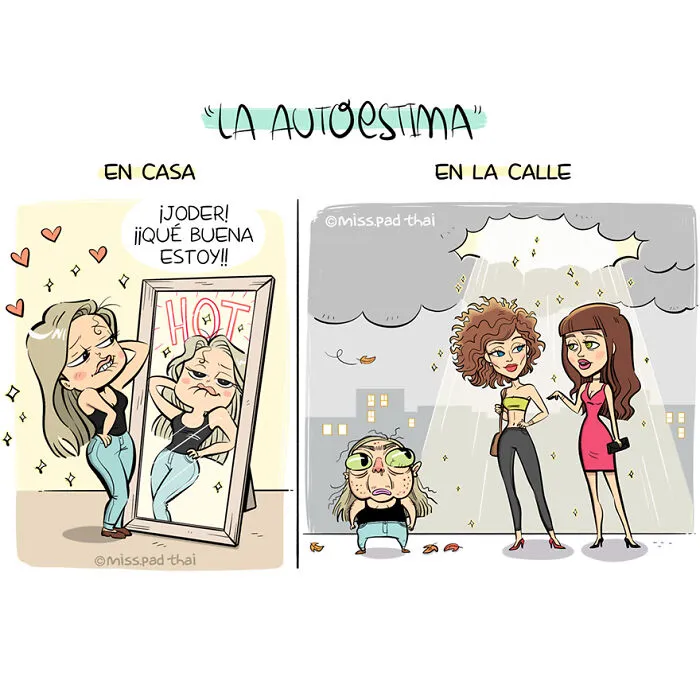Esta artista retrata la vida con su novio en estos divertidos y atrevidos cómics (nuevas imágenes)