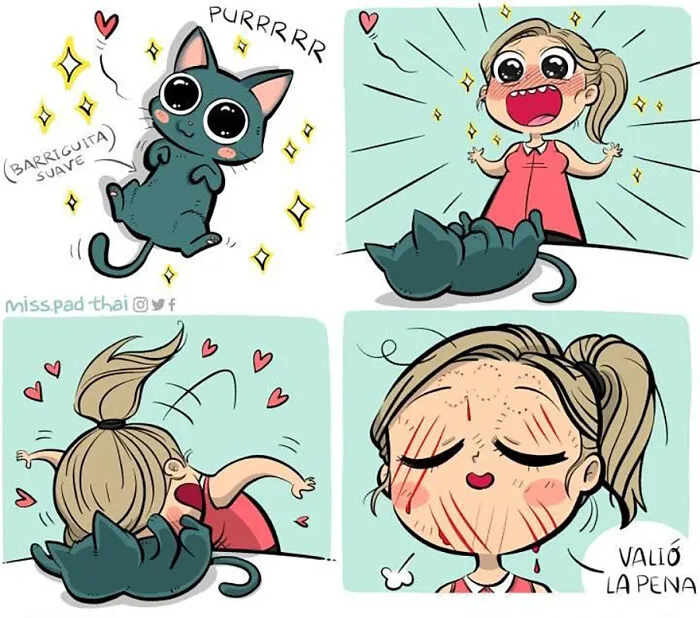 Esta artista retrata la vida con su novio en estos divertidos y atrevidos cómics (nuevas imágenes)
