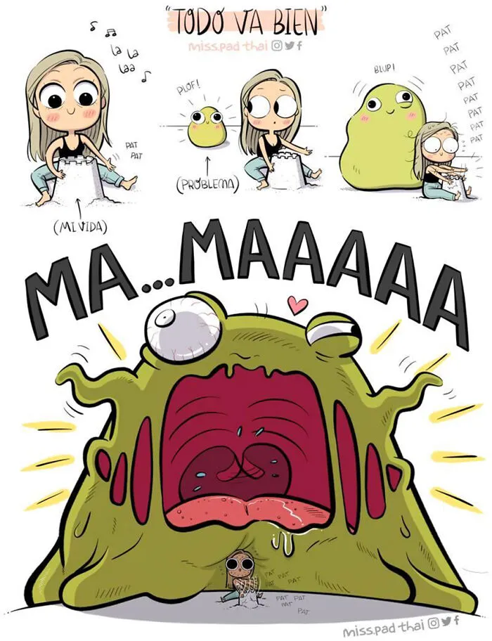 Esta artista retrata la vida con su novio en estos divertidos y atrevidos cómics (nuevas imágenes)