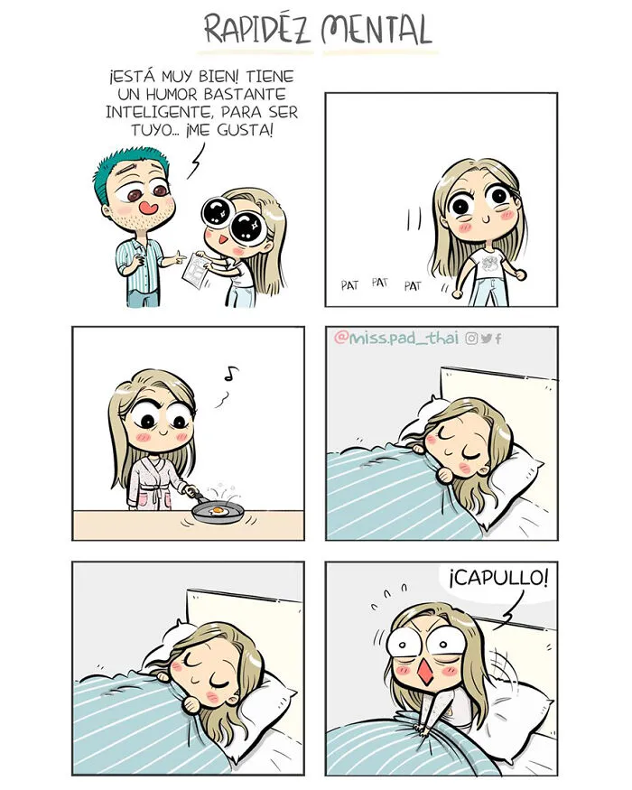 Esta artista retrata la vida con su novio en estos divertidos y atrevidos cómics (nuevas imágenes)