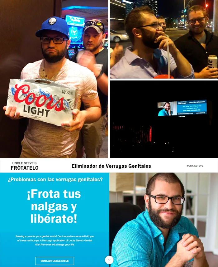 Unos amigos alquilaron una valla publicitaria en Las Vegas para una broma de despedida de soltero. El anuncio que pusieron es divertidísimo
