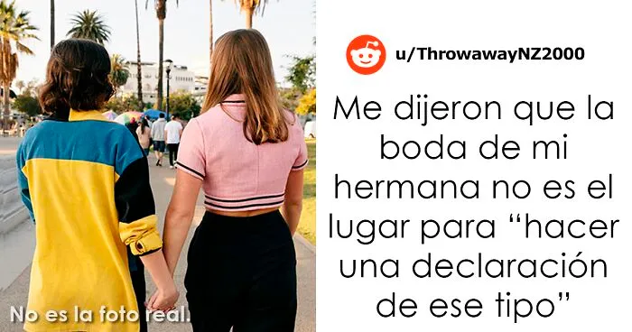 Esta mujer católica no quiere que su hermana asista con su novia a su boda, y genera un conflicto familiar