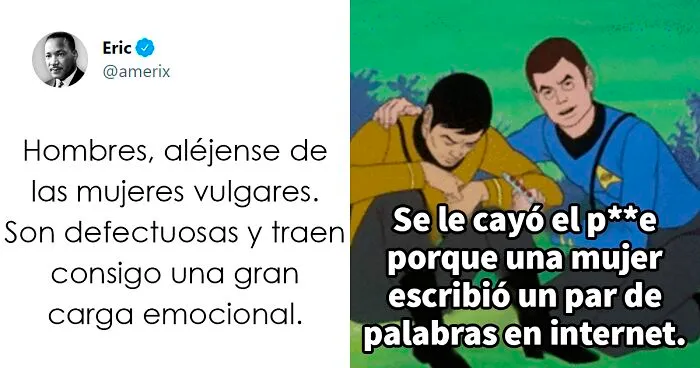 Este hombre afirma que las mujeres “vulgares” son defectuosas y que los hombres deberían alejarse de ellas, pero se burlan de él en los comentarios