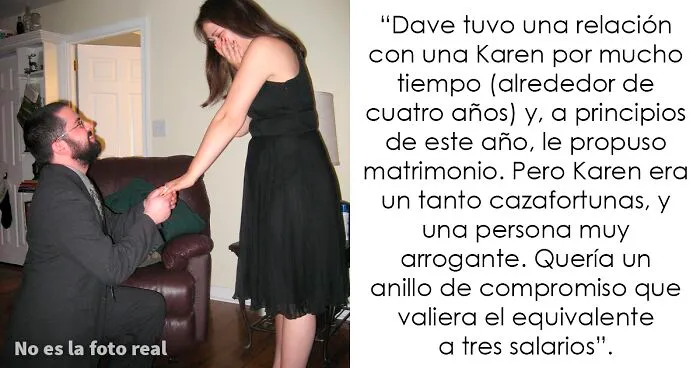 Este hombre le regaló un anillo de diamante falso a su novia cazafortunas, y accidentalmente se vengó cuando ella intentó venderlo