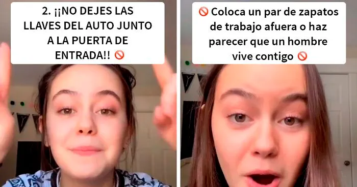 Esta usuaria de TikTok compartió 11 útiles consejos de seguridad que podrían salvar tu vida