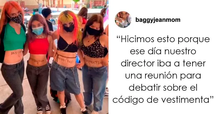 “Enseñen a los chicos a concentrarse y no a las chicas a cubrirse”: Esta protesta de adolescentes contra el código de vestimenta "sexista" se vuelve viral