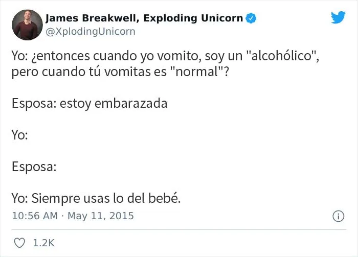 Estos papás bromean sobre los embarazos de sus esposas y aquí están 16 de los mejores tuits