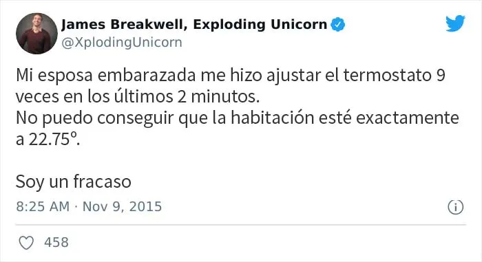 Estos papás bromean sobre los embarazos de sus esposas y aquí están 16 de los mejores tuits